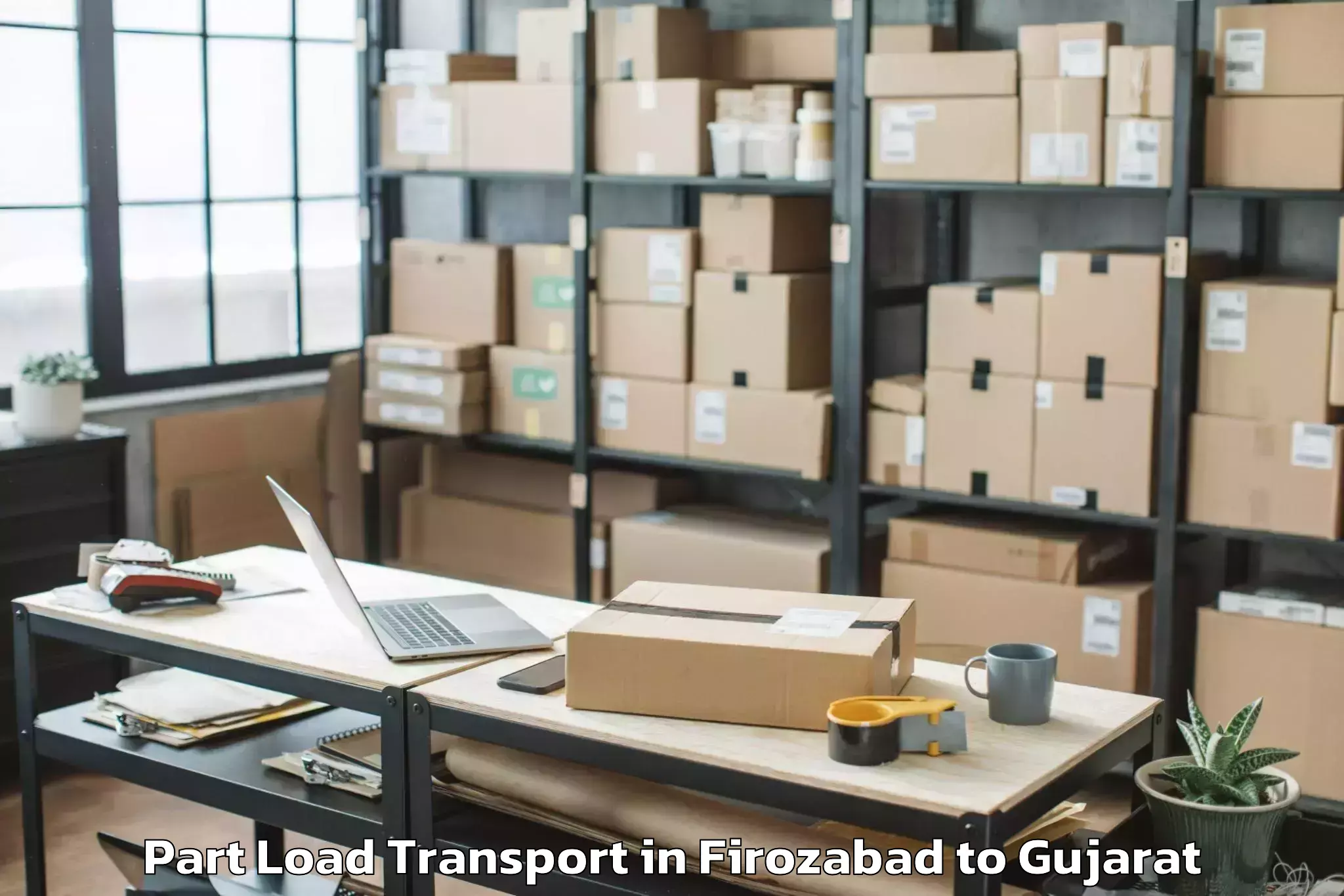 Firozabad to Savli Part Load Transport